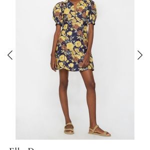 Sea New York floral puff-sleeve dress